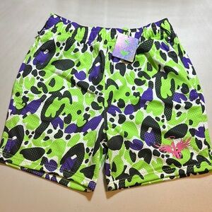 NWT Vibrant Green and Purple Puma Men's Shorts